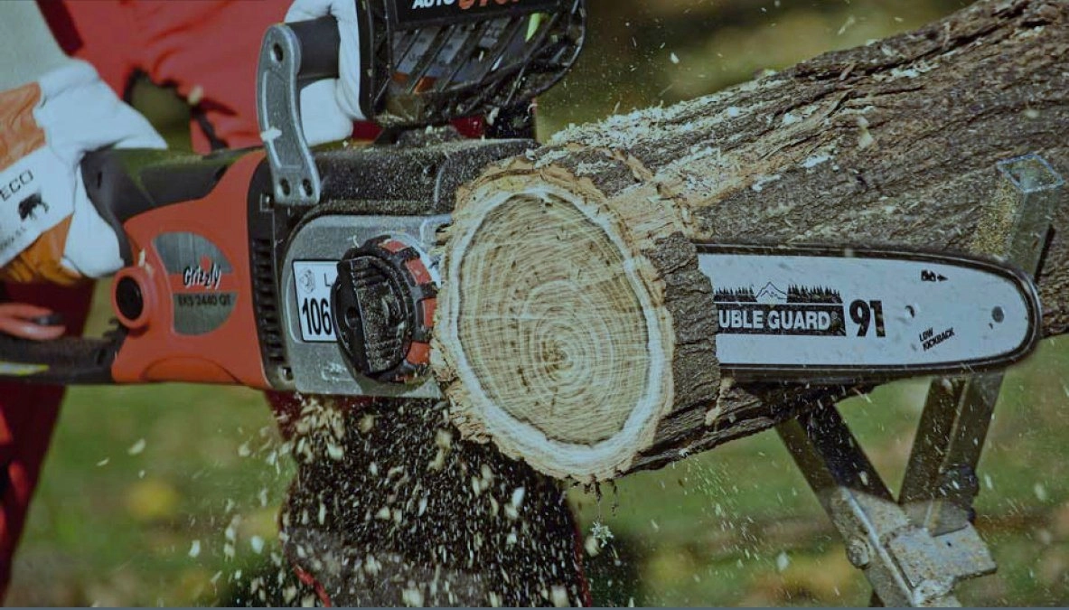 Grizzly Tools Elektro-Kettensäge »EKS 2440 QT«, 46 cm Schwertlänge, Set