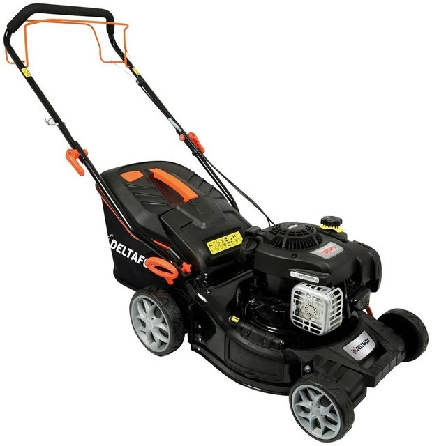 DELTAFOX Benzinrasenmäher »DG-PLM 4213 SP 4in1«, 42 cm Schnittbreite, 45 l Fangsystem mit Hardtop