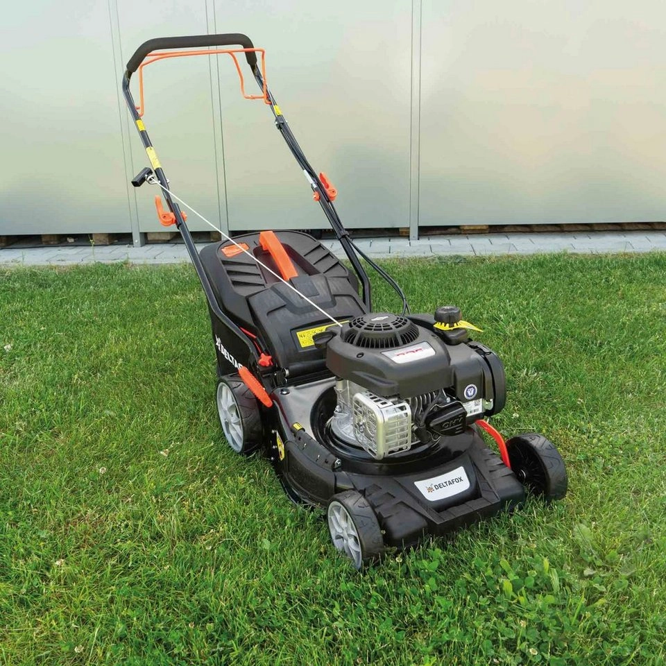 DELTAFOX Benzinrasenmäher »DG-PLM 4213 SP 4in1«, 42 cm Schnittbreite, 45 l Fangsystem mit Hardtop