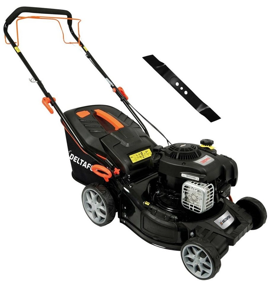 DELTAFOX Benzinrasenmäher »DG-PLM 4213 SP 4in1«, 42 cm Schnittbreite, 45 l Fangsystem mit Hardtop