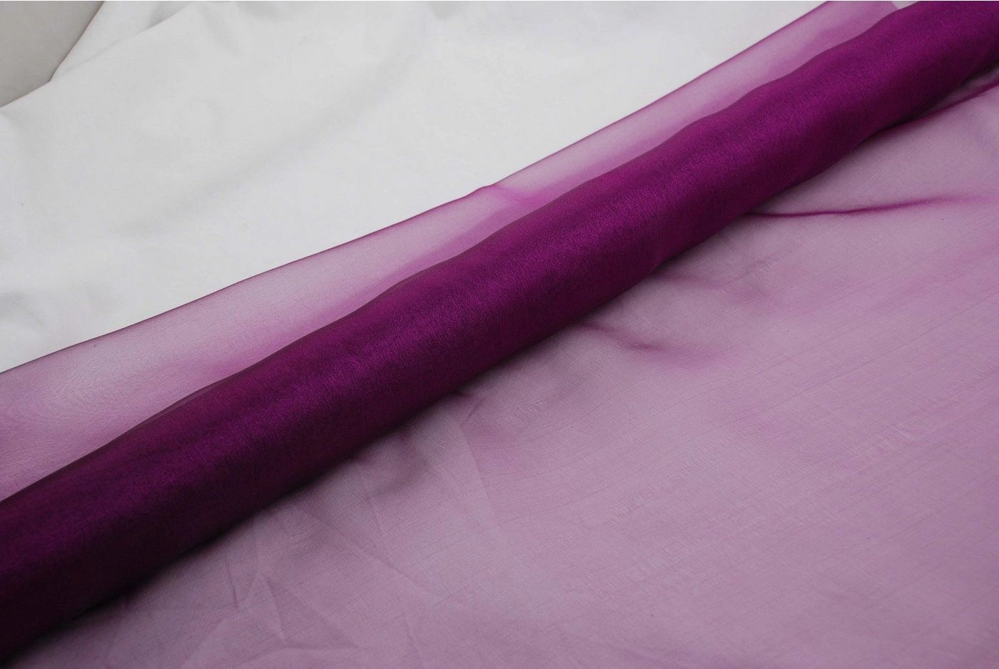 magic-man1001 Stoff »Organza lila 70 cm x 10 m 2-Ton - Tischdeko - Dekoration für Feiern«