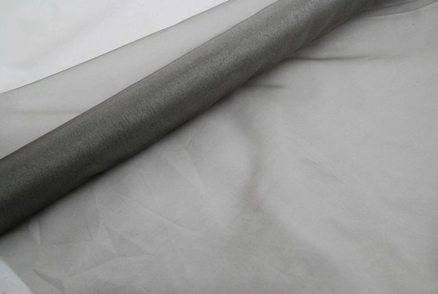 magic-man1001 Stoff »Organza silbergrau 70 cm x 10 m 2-Ton - Tischdeko - Dekoration für Geburtstag«
