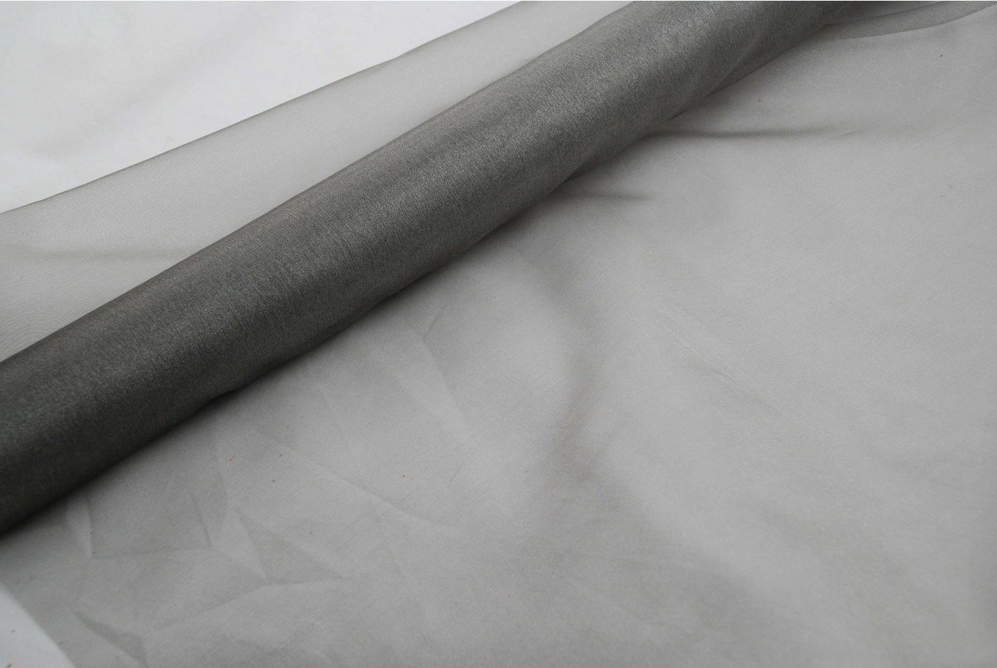 magic-man1001 Stoff »Organza silbergrau 70 cm x 10 m 2-Ton - Tischdeko - Dekoration für Geburtstag«