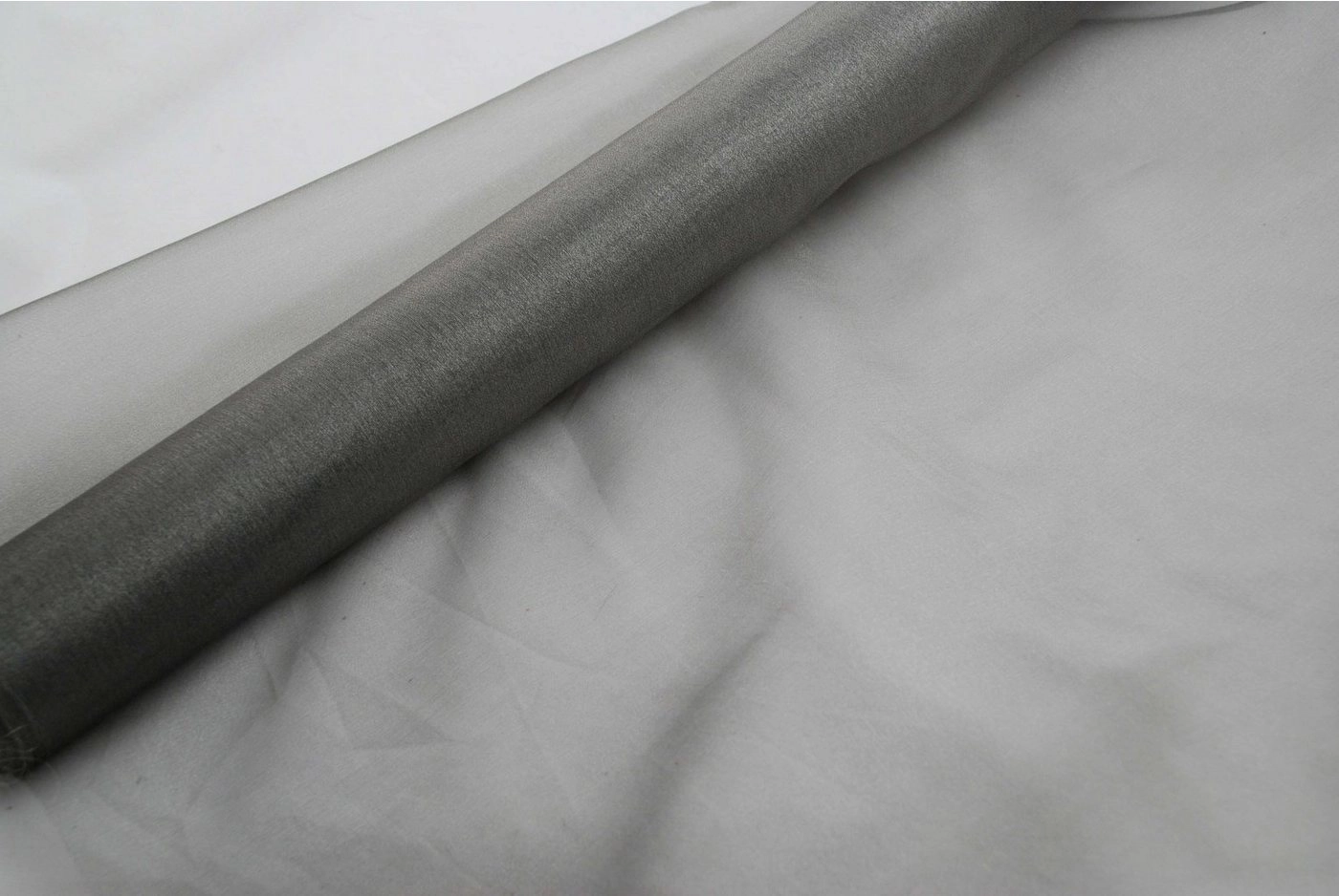 magic-man1001 Stoff »Organza silbergrau 70 cm x 10 m 2-Ton - Tischdeko - Dekoration für Geburtstag«