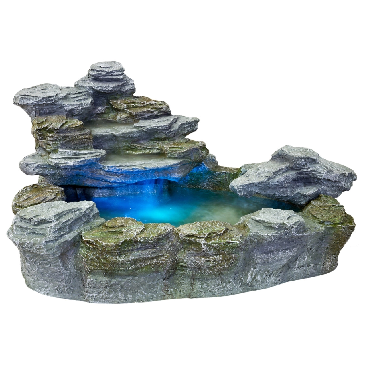 STILISTA® Beleuchteter Gartenbrunnen "OLYMP" Springbrunnen