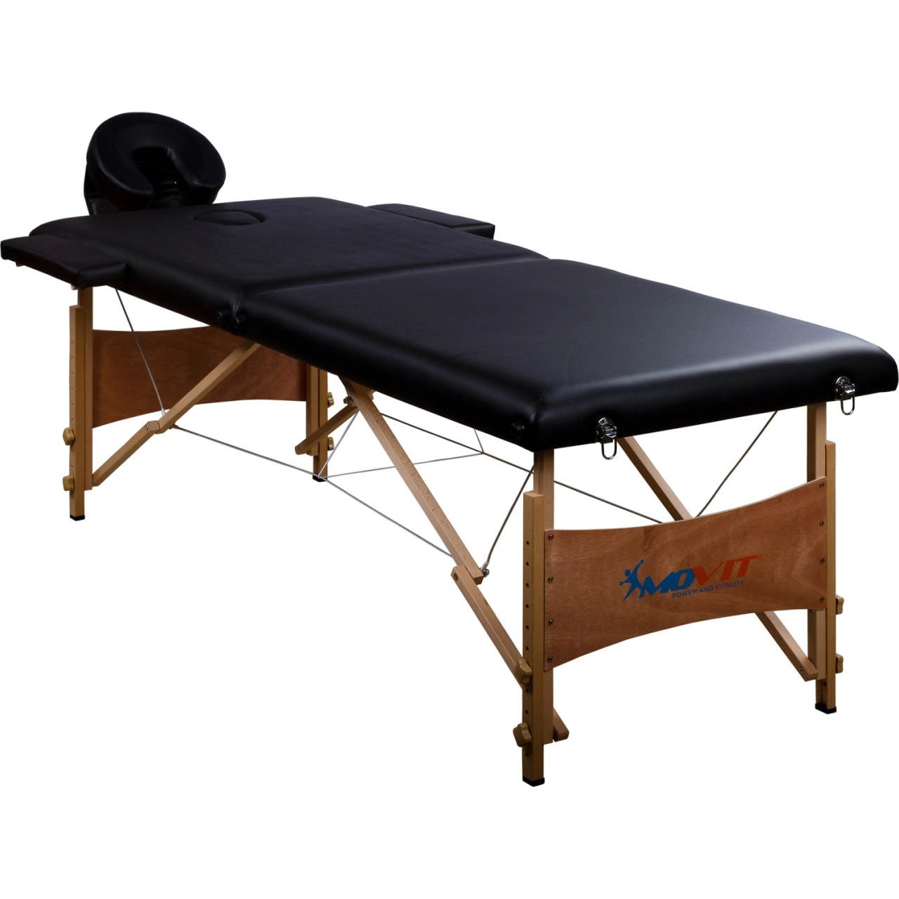 MOVIT® Mobile Massageliege, Massagebank, Schwarz