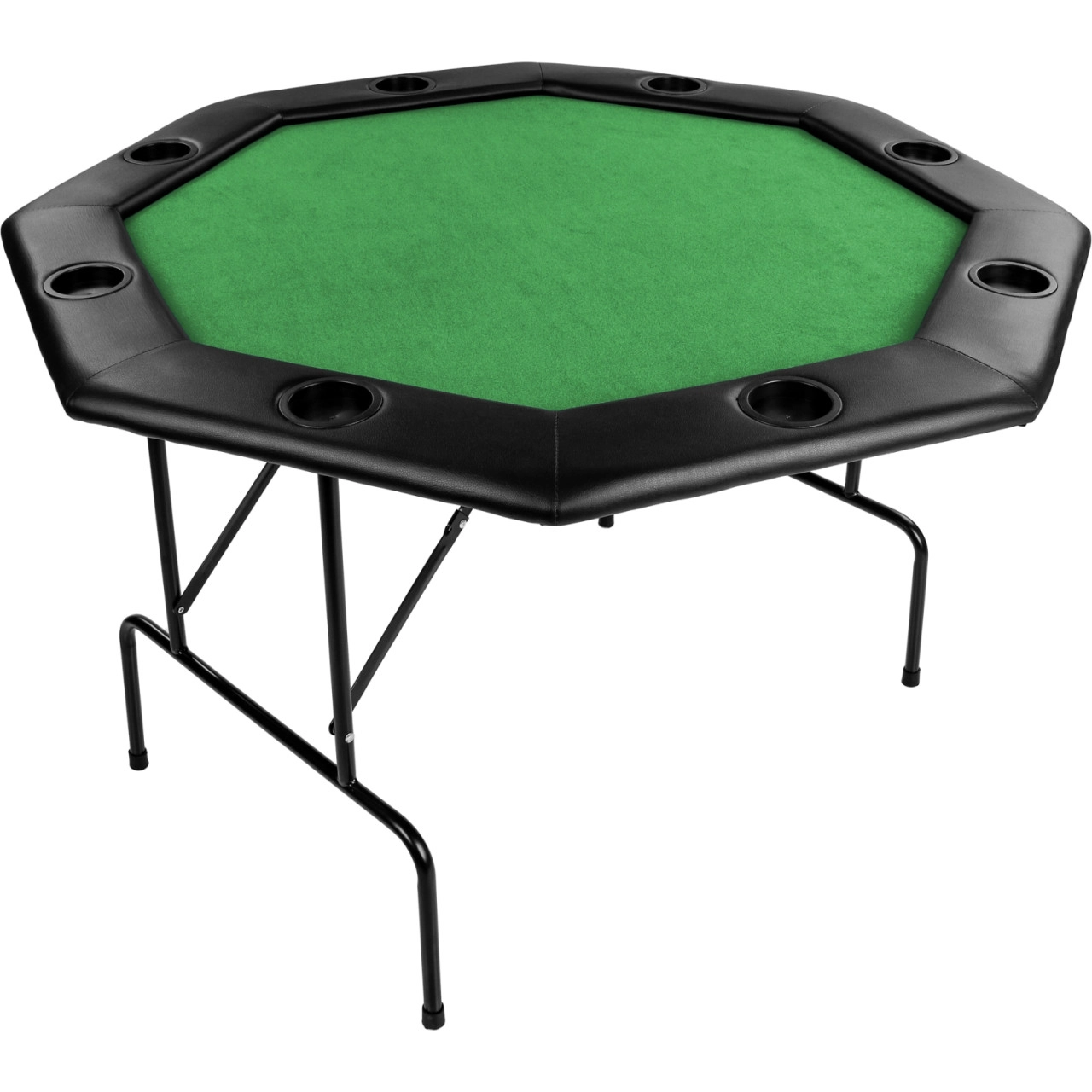 GAMES PLANET® Pokertisch 122x122x76cm, grün