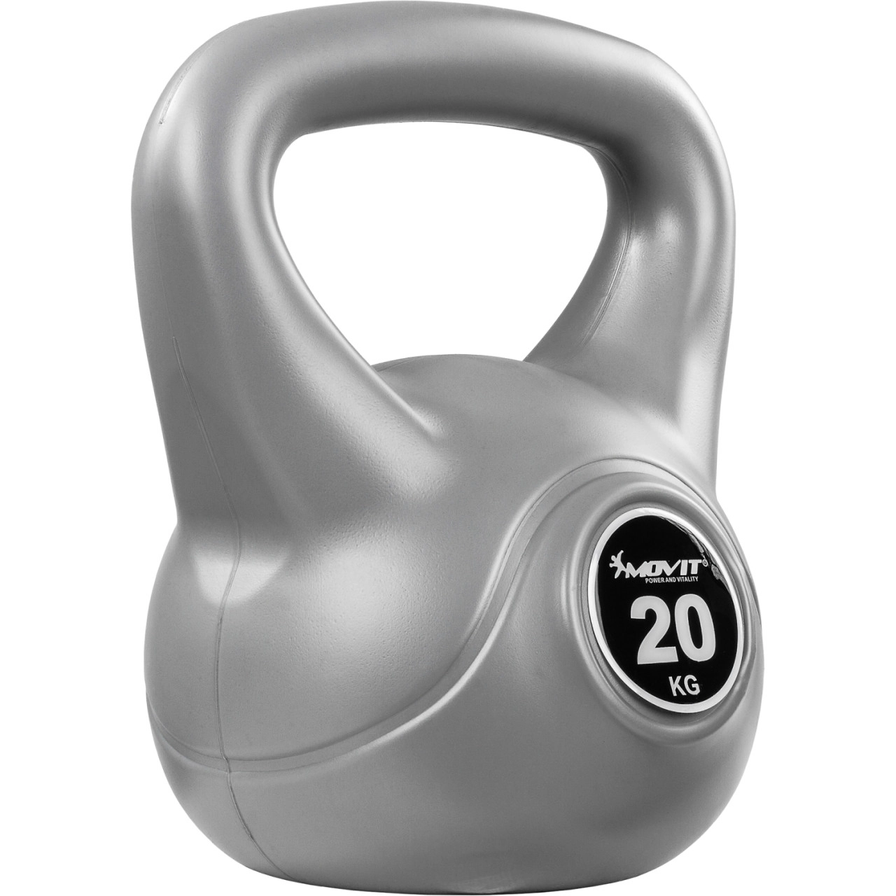 MOVIT® 20 kg Kettlebell Kugelhantel grau