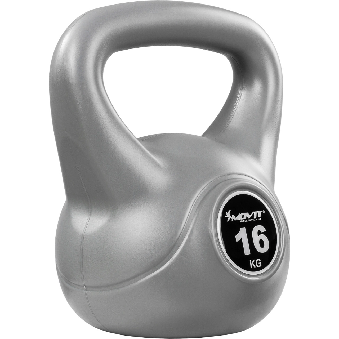 MOVIT® 16 kg Kettlebell Kugelhantel grau