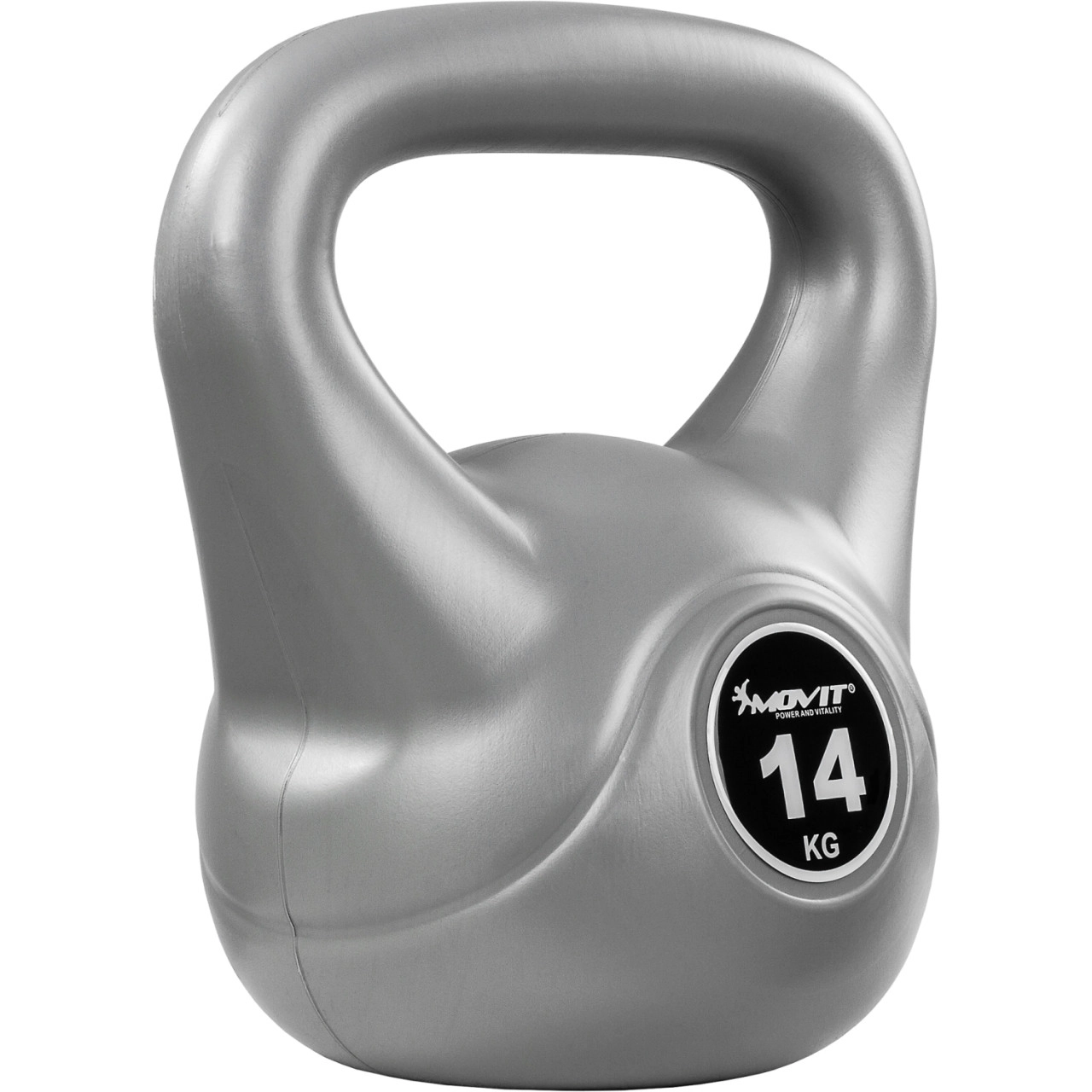 MOVIT® 14 kg Kettlebell Kugelhantel grau