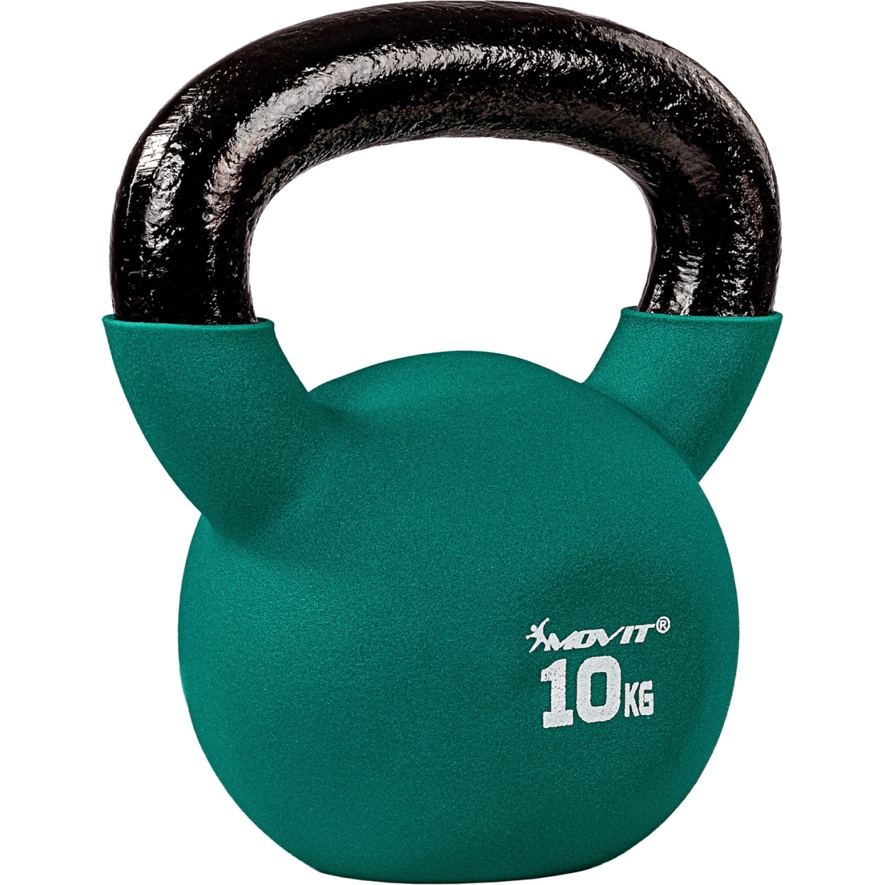 MOVIT® 10kg Kettlebell Kugelhantel guss neopren hellgrün