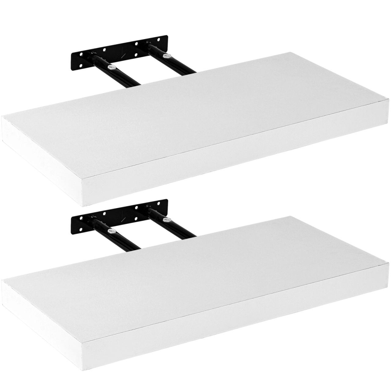 STILISTA® Wandboard 2er Set "Volato" Länge 40 cm weiß