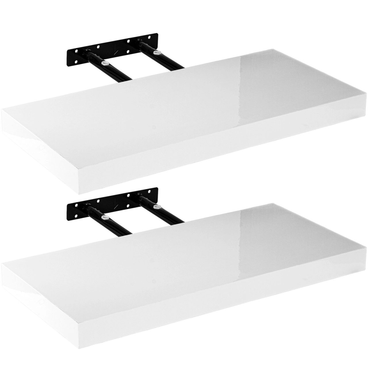 STILISTA® Wandboard 2er Set "Volato" Länge 60 cm Artiksweiß