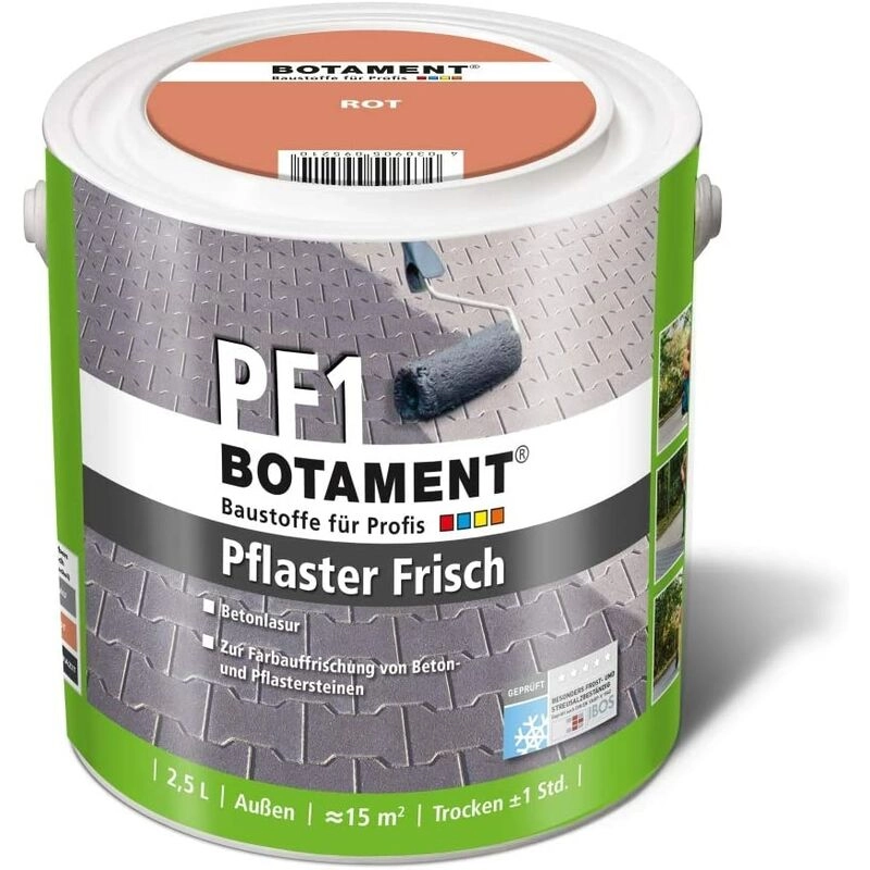 Pf 1 Pflasterfarbe, transparent, 2,5 l (1er Pack) - Botament
