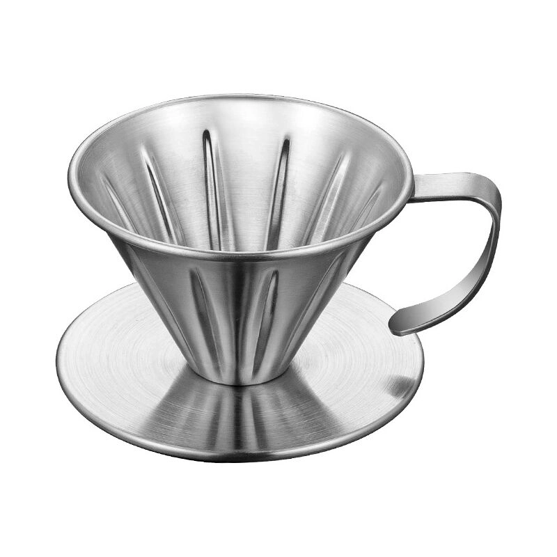 Benobby Kids - Papierloser Edelstahl über Kaffeefilter gießen, wiederverwendbarer Filterkaffeefilter Double Mesh Tropfkaffeefilter