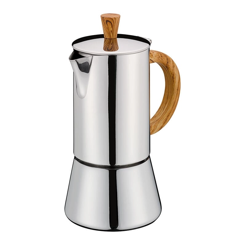 Cilio Tisch-accessoires - cilio Espressokocher figaro Edelstahl 4T Olive