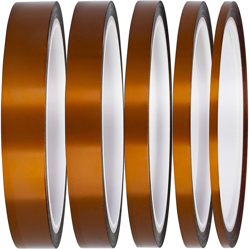 Kapton Polyimid-Silikon-Klebeband Hochtemperaturbeständig 280 °c – Länge 3 mm, 6 mm, 8 mm, 12 mm, 15 mm zum Abdecken, Löten, PCB-Isolierung diy (5
