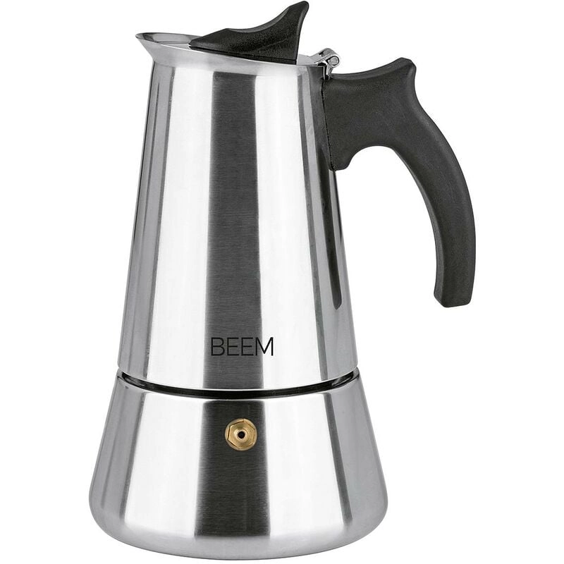 Beem - 6 Tassen Espressokocher - Schwarz/Silber (07650)