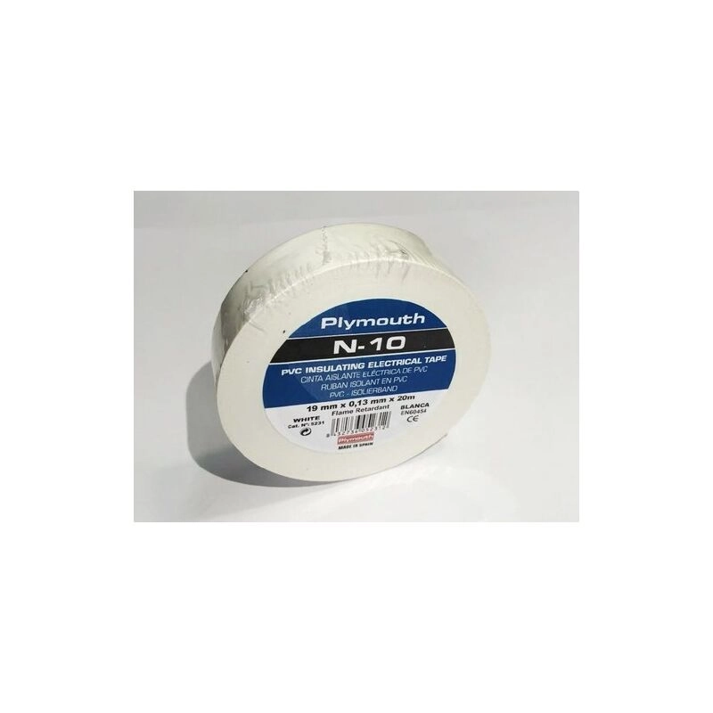 PVC-Klebeband N-10 20mx19x0,13mm blau für elektrische Anwendungen - PLYMOUTH