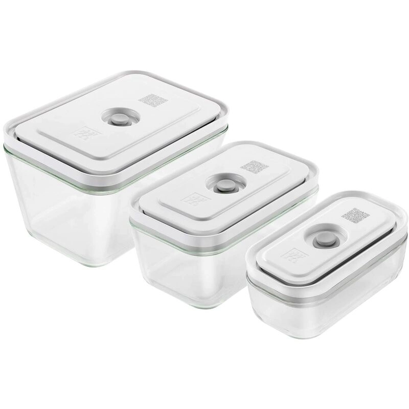 Zwilling - Fresh & Save Vakuumboxset, s/m/l / 3-TLG, Glas, Weiß