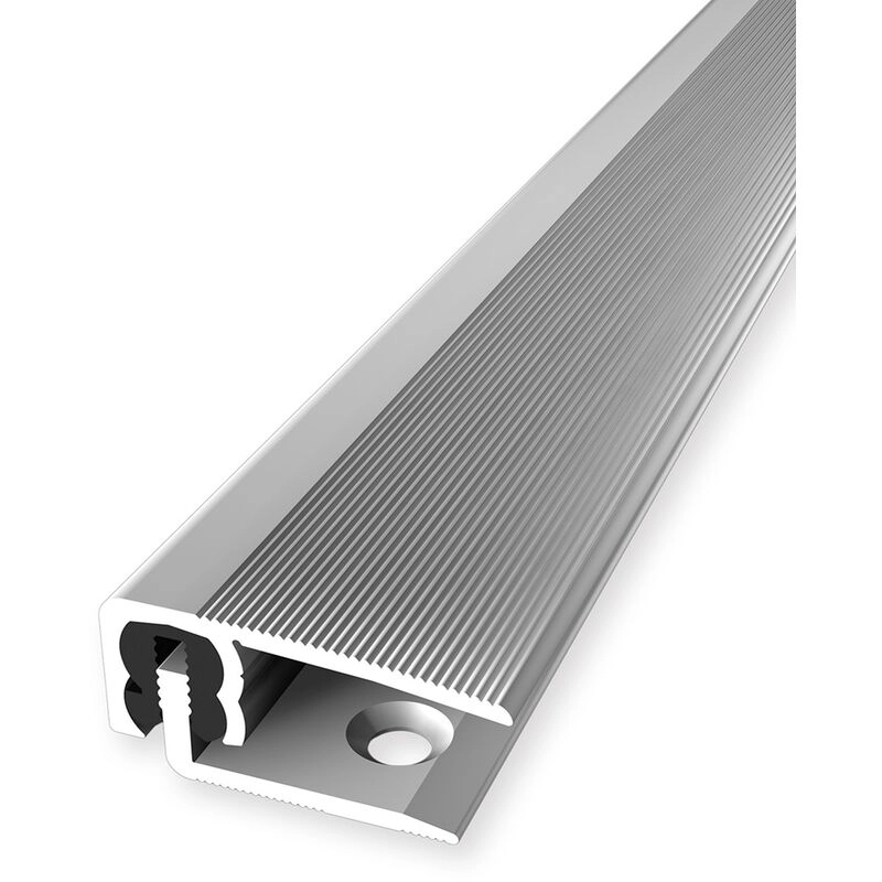 PROVISTON | Abschlussprofil | Parkettausgleich | Breite: 30 mm | Höhenausgleich: 7 - 18 mm | Länge: 900 mm | Aluminiumprofil | Silber | 1 Stück