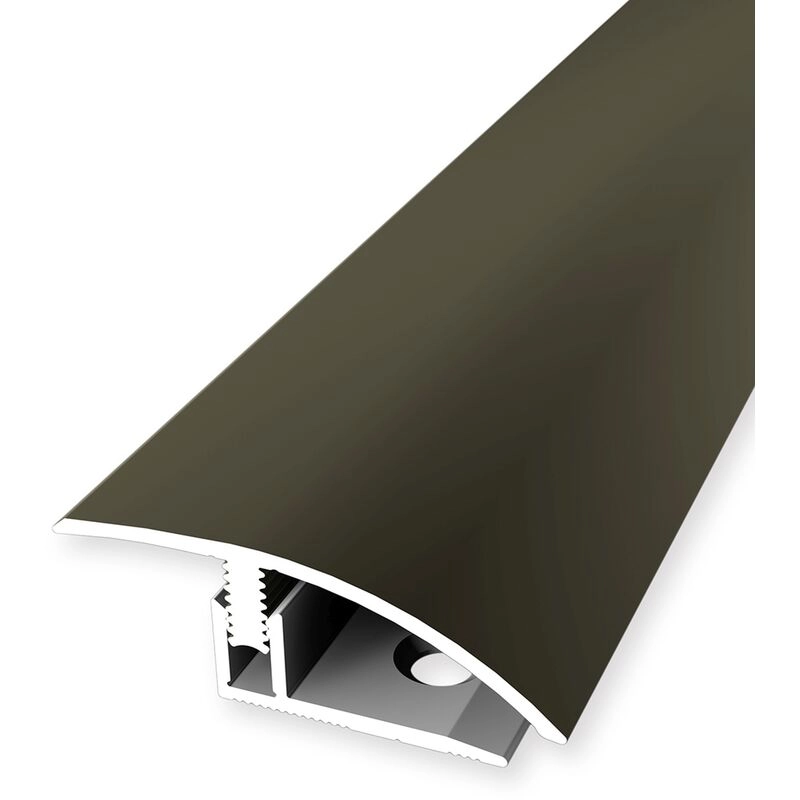 Bergangsprofil | Laminatausgleich | Breite: 39 mm | Höhenausgleich: 7 - 12 mm | Länge: 1000 mm | Aluminiumprofil | Bronze | 1 Stück - Bronze