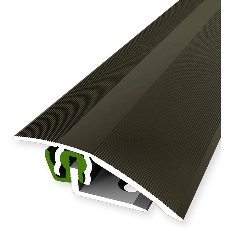 PROVISTON | Übergangsprofil | Parkettprofil | Breite: 51 mm | Höhenausgleich: 3 - 23 mm | Länge: 900 mm | Aluminiumprofil | Bronze | 1 Stück - Bronze