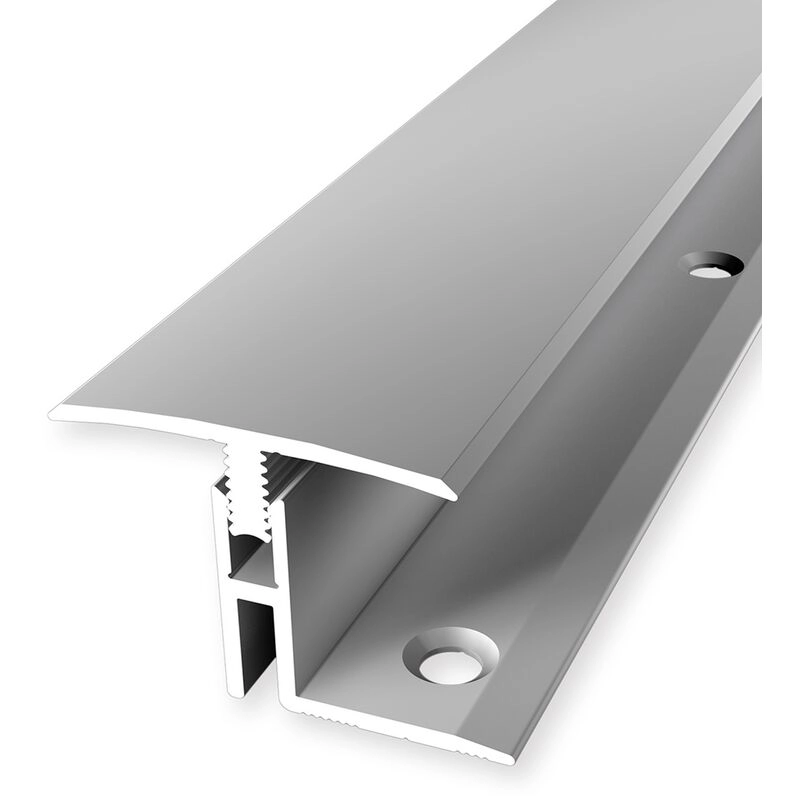 Bergangsprofil | Parkettprofil | Breite: 31.5 mm | Höhenausgleich: 17 - 22 mm | Länge: 1000 mm | Aluminiumprofil | Silber | 1 Stück - Silber