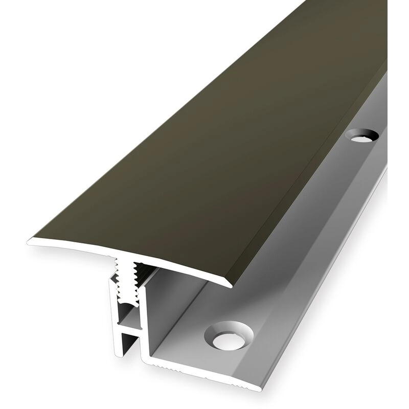 Proviston - bergangsprofil | Parkettausgleich | Breite: 31.5 mm | Höhenausgleich: 12 - 17 mm | Länge: 900 mm | Aluminiumprofil | Bronze | 1 Stück