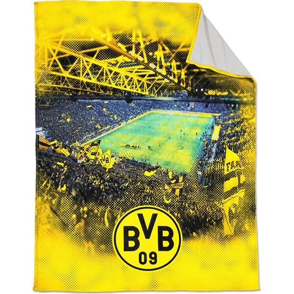 BVB Fleecedecke mit Stadionprint (150x200cm)