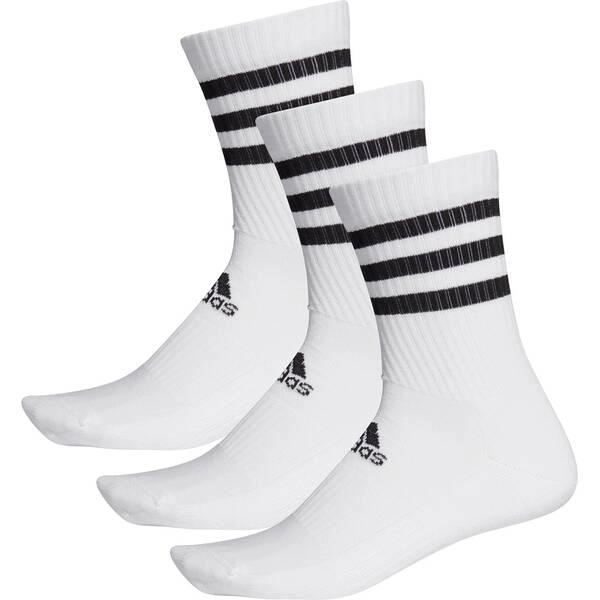 adidas 3-Streifen Cushioned Crew Socken, 3 Paar