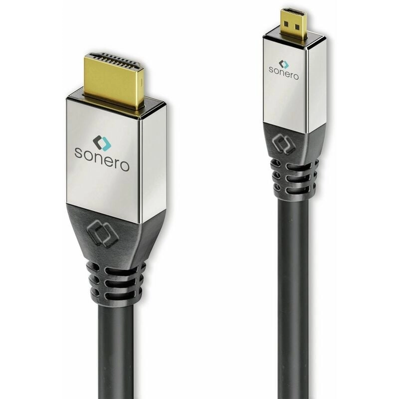 Hdmi Kabel a/d, 4K, 1 m, schwarz - Sonero