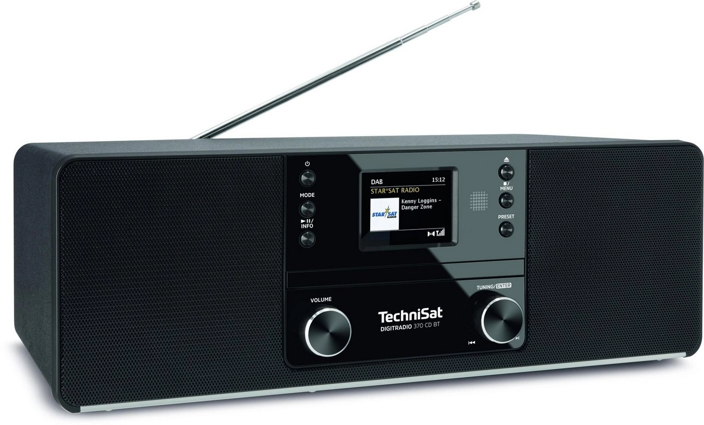 TechniSat DIGITRADIO 370 CD Digitalradio (DAB) (Digitalradio (DAB), UKW, 10,00 W, Powerbankfunktion, Weckerfunktion)