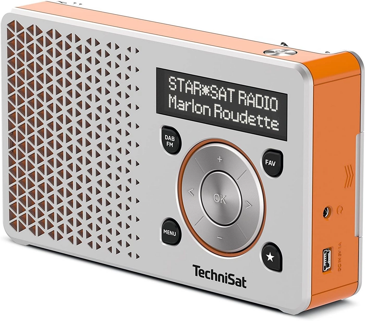 TechniSat DIGITRADIO 1 Silber Orange Küchen-Radio