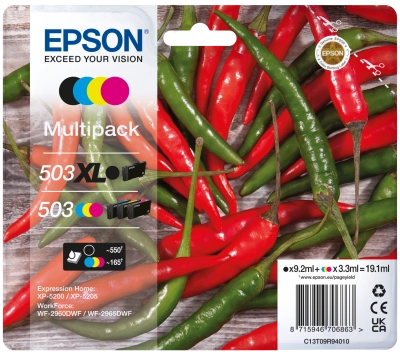 503 XL Chillies Multipack 4-colours Black + CMY Druckerpatrone