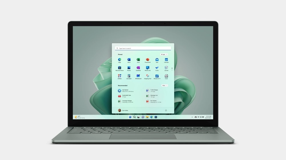 Surface Laptop 5 salbei, 13,5 Zoll, Intel i5-1235U, 8GB, 512GB Notebook