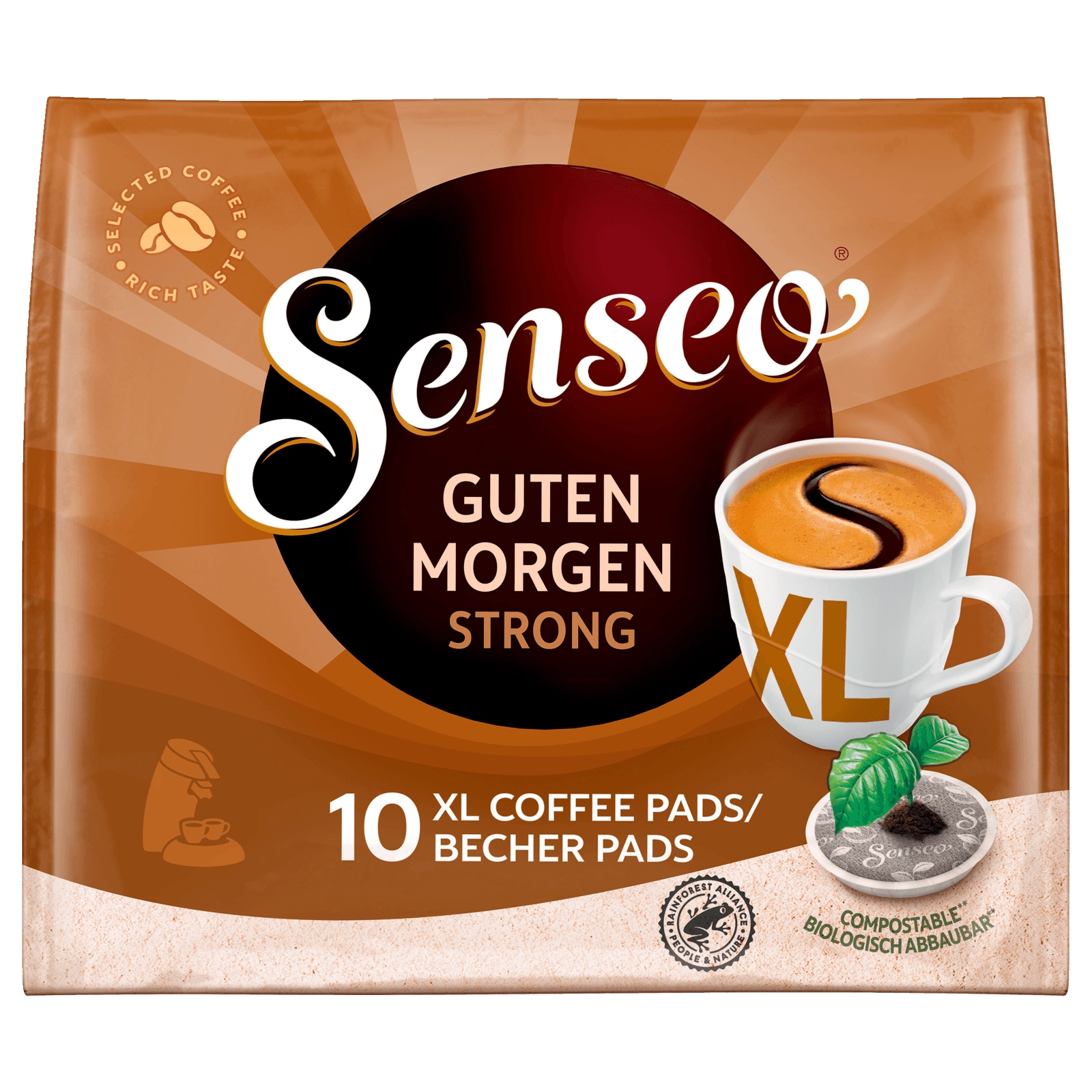 Senseo Kaffeepads Guten Morgen Strong 125g, 10 Pads