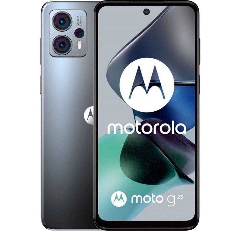 Motorola XT2333-3 Moto G23 128 GB / 8 GB - Smartphone - matte charcoal Smartphone (6,5 Zoll, 128 GB Speicherplatz)