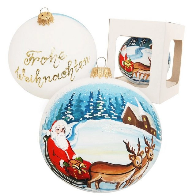 Krebs Glas Lauscha Christbaumschmuck Geschenkugel 