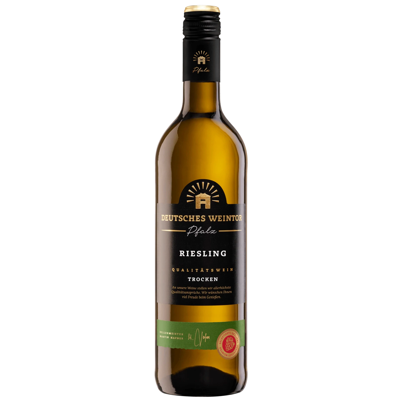 Deutsches Weintor Weißwein Riesling Pfalz QbA trocken 0,75l