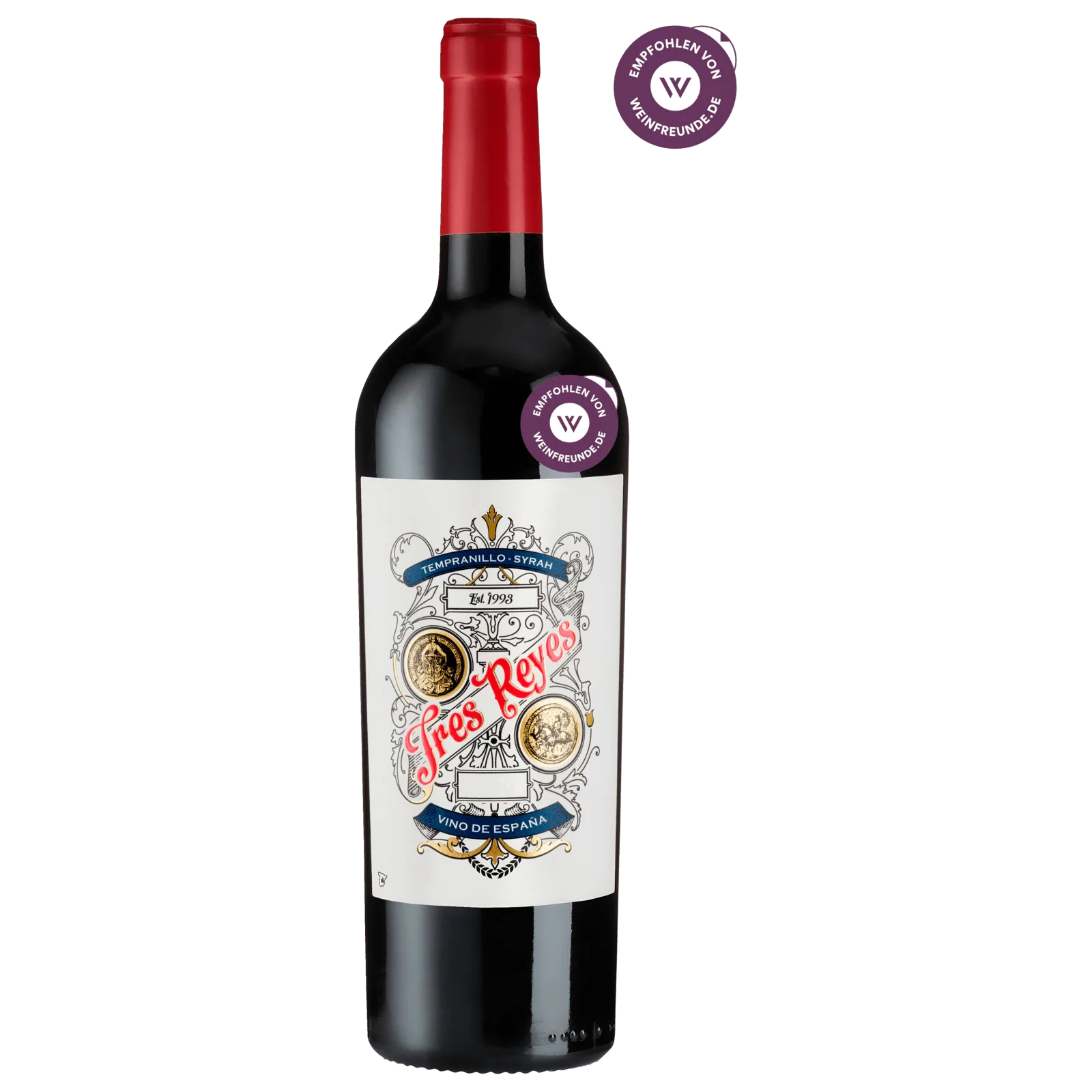 Tres Reyes Rotwein Tempranillo-Syrah trocken 0,75l