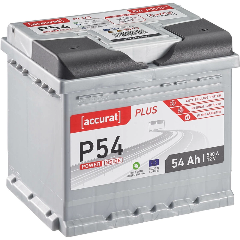 Accurat Plus P54 Autobatterie 54Ah