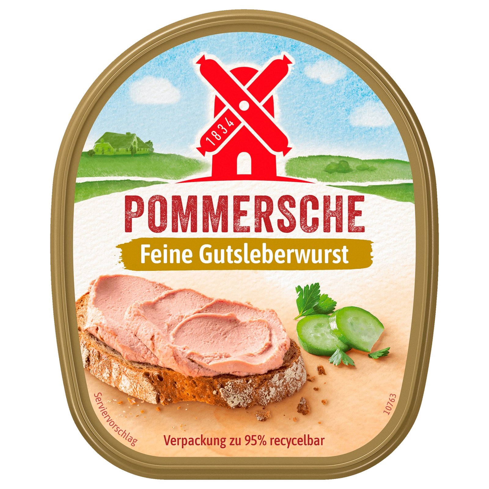 Rügenwalder Mühle Pommersche Gutsleberwurst fein 125g