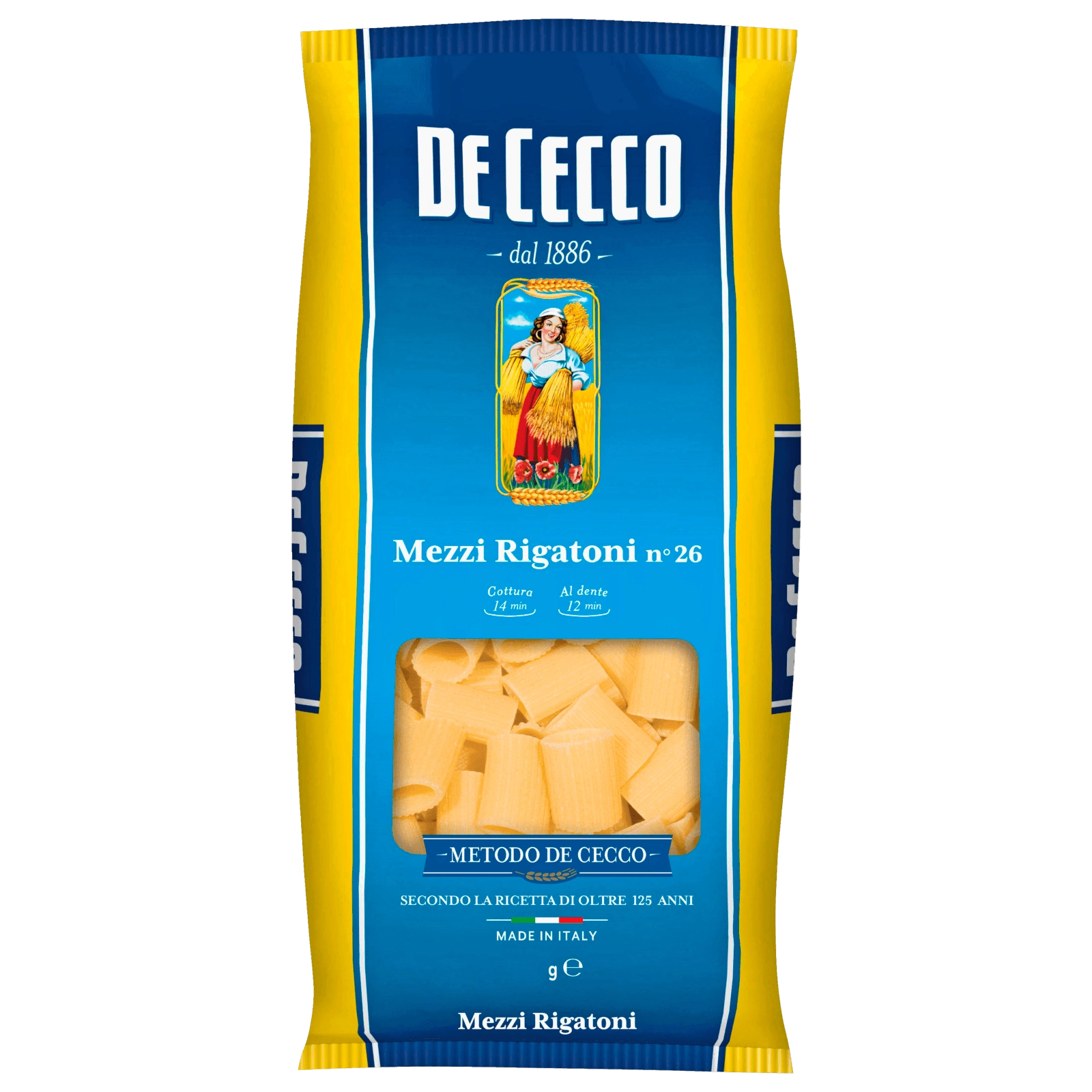 De Cecco Mezzi Rigatoni Nr.26 500g