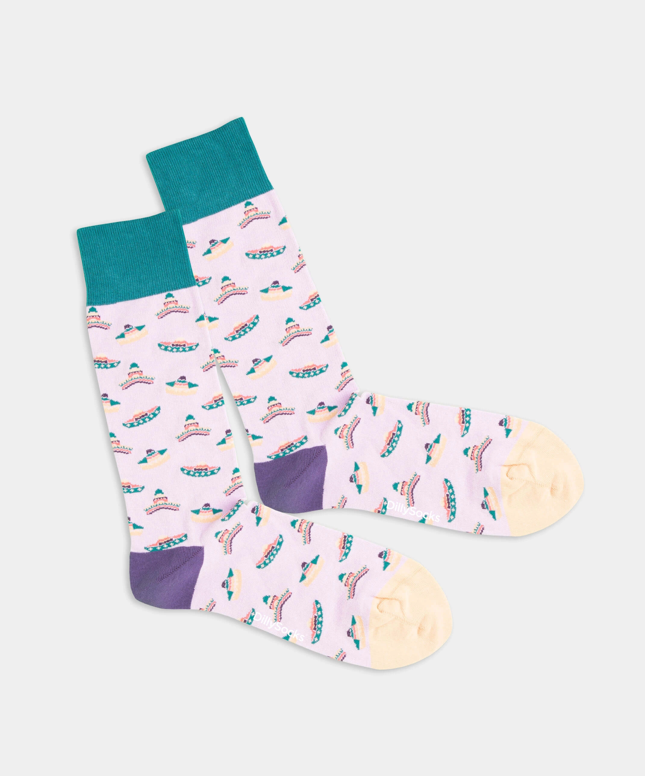 - Socken in Rosa mit Konfetti Motiv/Muster