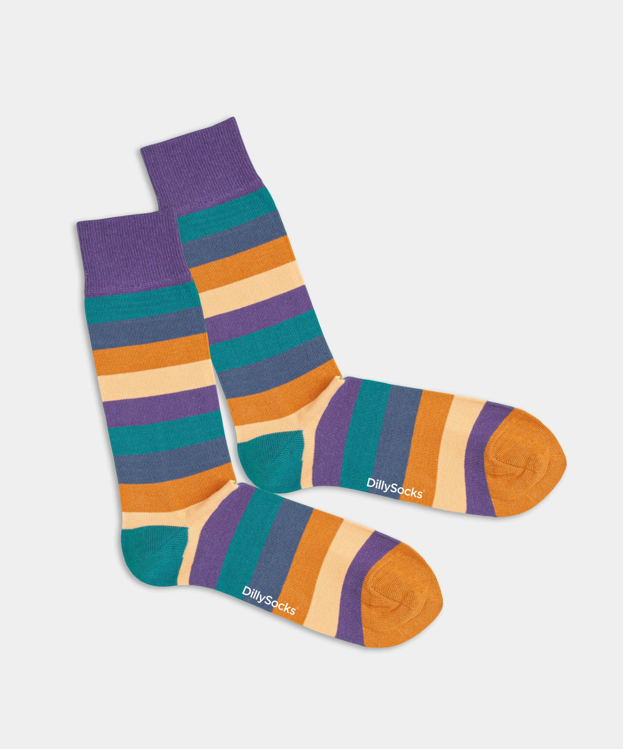 - Socken in Blau mit Streifen Motiv/Muster