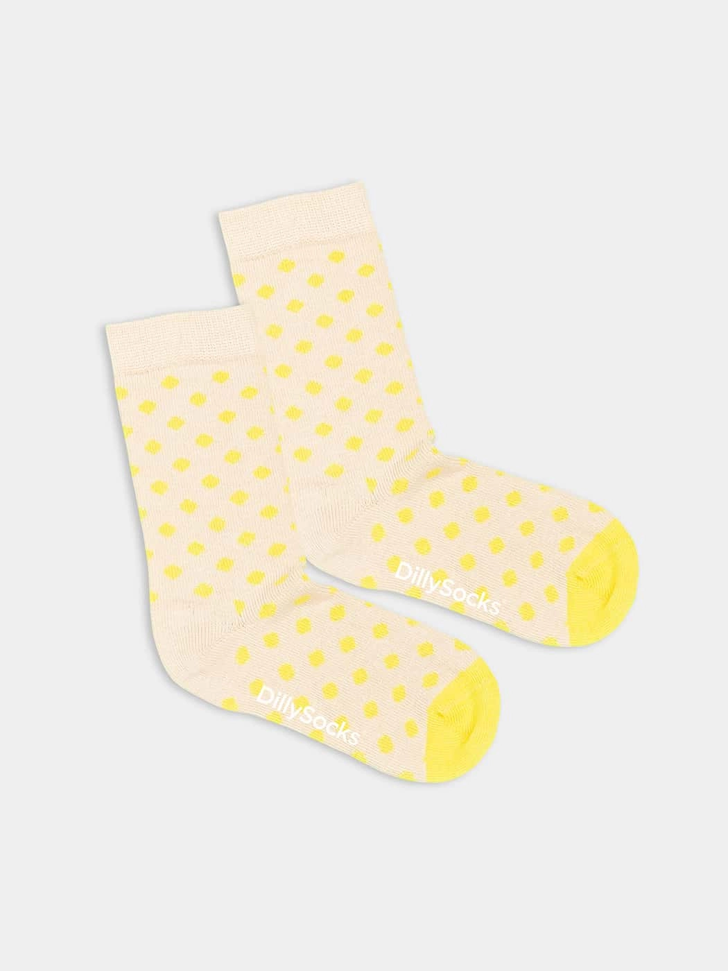 - Kindersocken in Beige mit Punkte Motiv/Muster