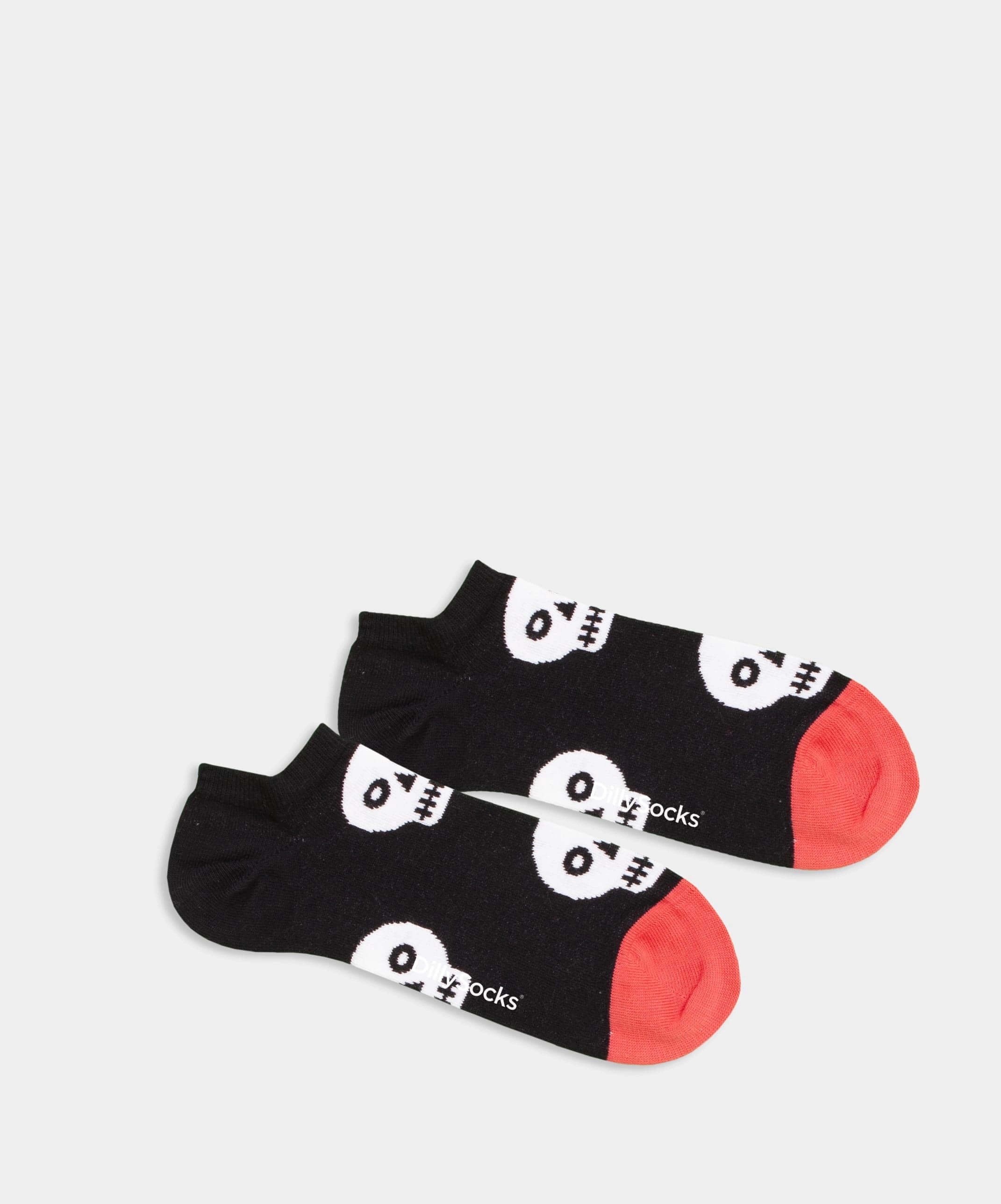 - Sneakersocken in Schwarz mit Motiv/Muster