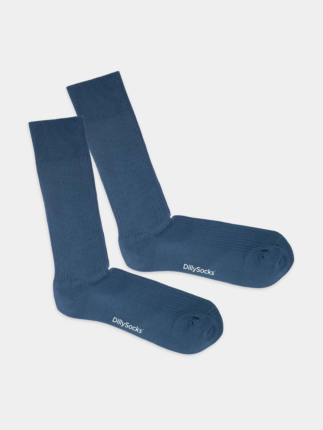 - Socken in Blau mit Uni Motiv/Muster