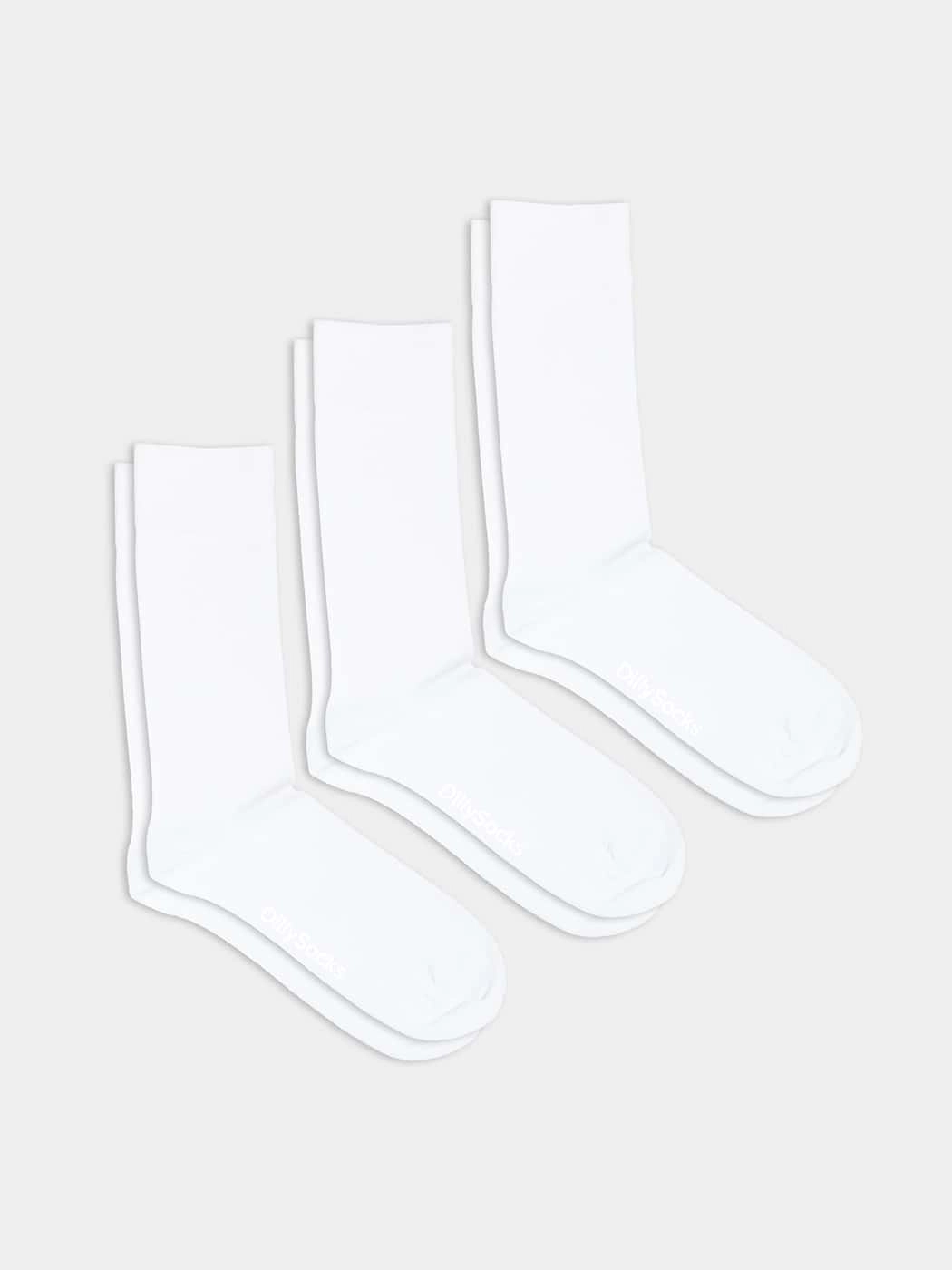 - Socken-Sets in Weiss mit Uni Motiv/Muster